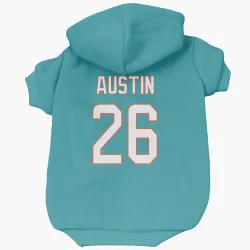 Miami Dolphins Alex Austin Aqua Pet Hoodie for Dog & Cat