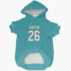 Miami Dolphins Alex Austin Aqua Pet Hoodie for Dog & Cat