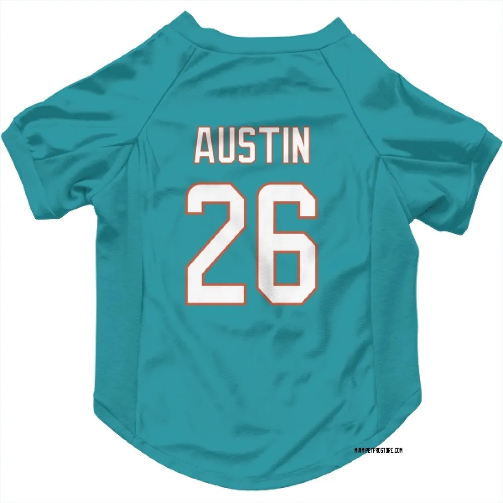 Miami Dolphins Alex Austin Aqua Pet Jersey for Dog & Cat