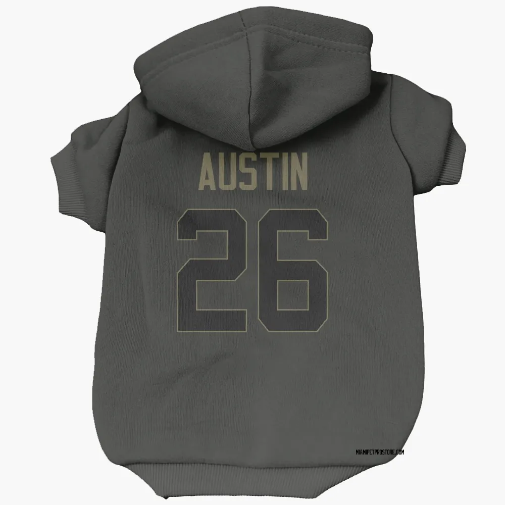 Miami Dolphins Alex Austin Black Service Pet Hoodie for Dog & Cat