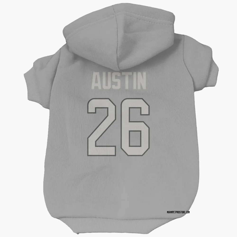 Miami Dolphins Alex Austin Charcoal Pet Hoodie for Dog & Cat