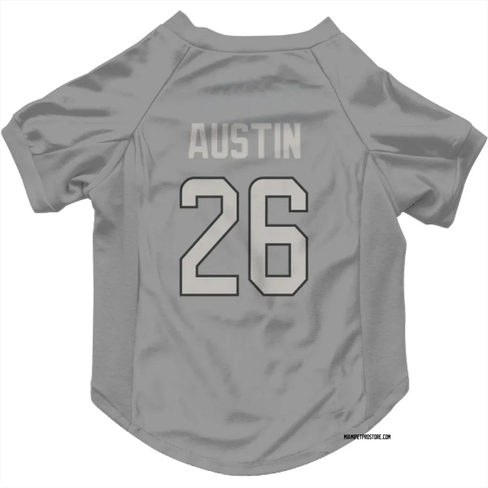 Miami Dolphins Alex Austin Charcoal Pet Jersey for Dog & Cat