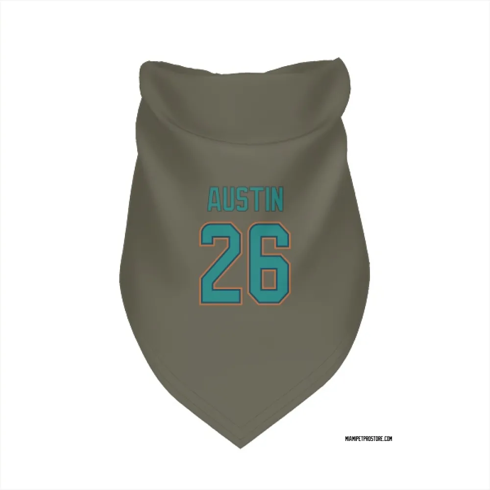 Miami Dolphins Alex Austin Olive Pet Bandana for Dog & Cat