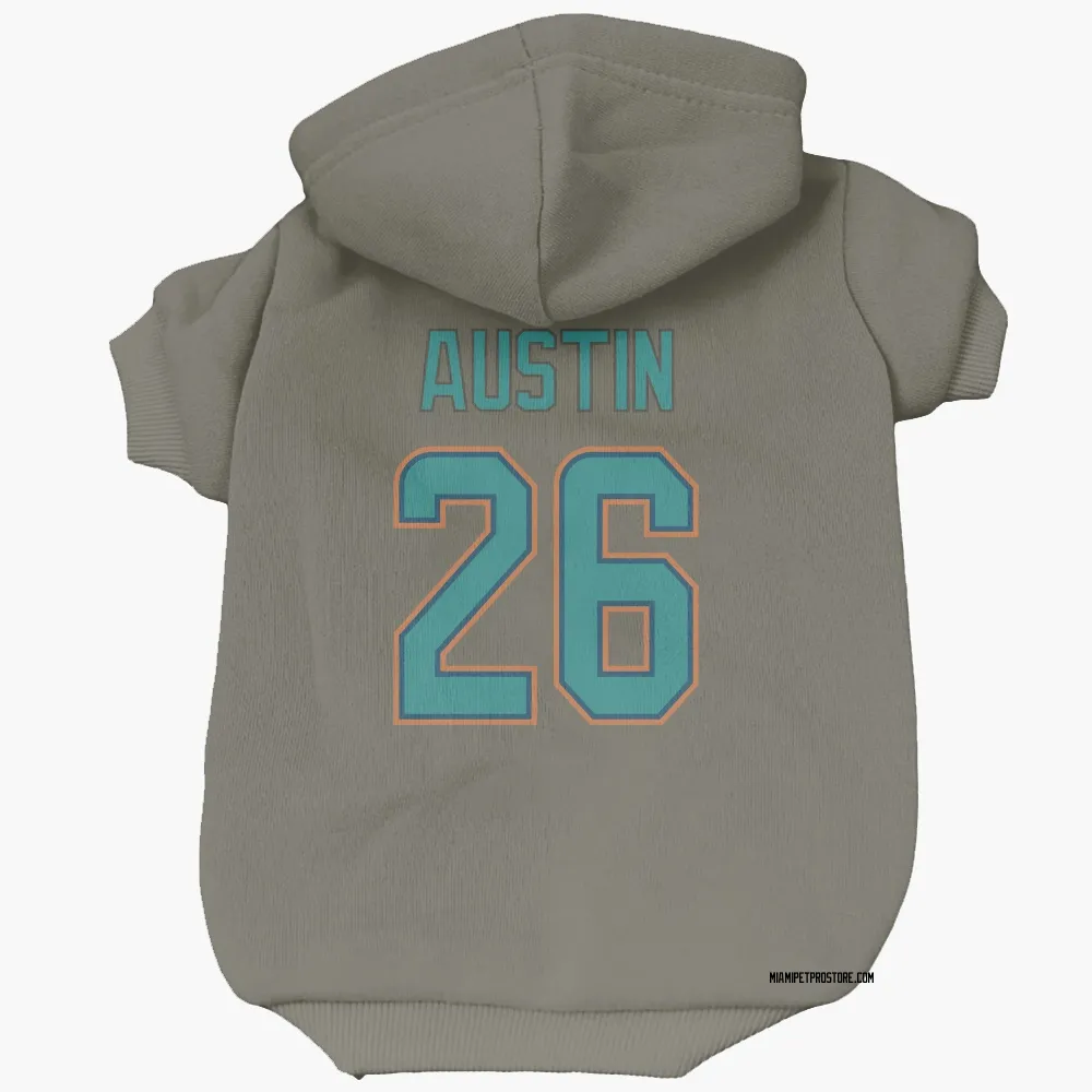Miami Dolphins Alex Austin Olive Pet Hoodie for Dog & Cat