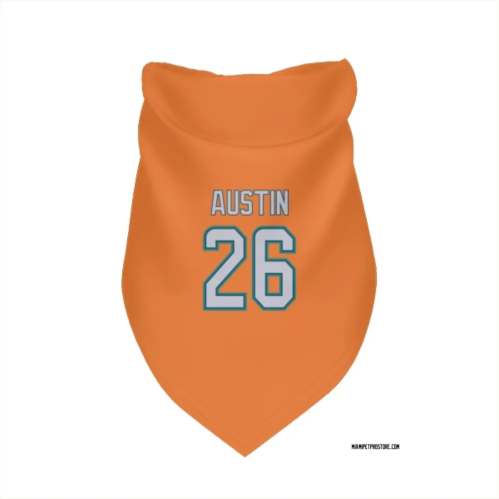 Miami Dolphins Alex Austin Orange Pet Bandana for Dog & Cat