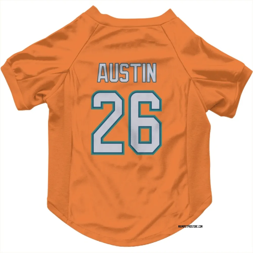 Miami Dolphins Alex Austin Orange Pet Jersey for Dog & Cat