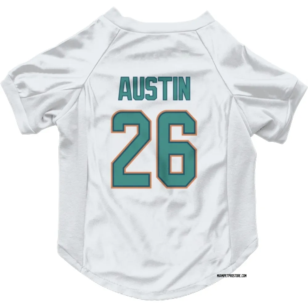 Miami Dolphins Alex Austin White Pet Jersey for Dog & Cat