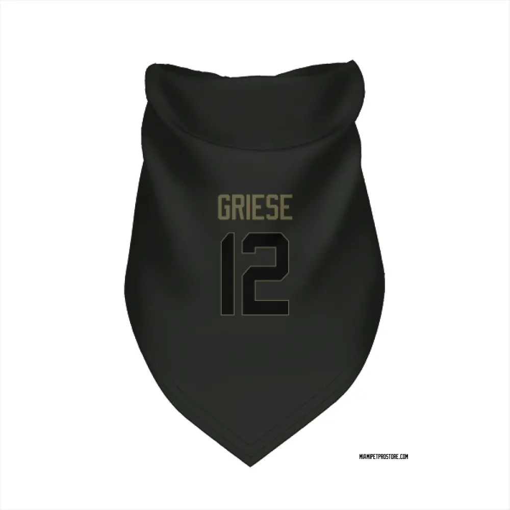 Miami Dolphins Bob Griese Black Service Pet Bandana for Dog & Cat
