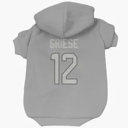 Miami Dolphins Bob Griese Charcoal Pet Hoodie for Dog & Cat