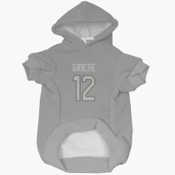 Miami Dolphins Bob Griese Charcoal Pet Hoodie for Dog & Cat