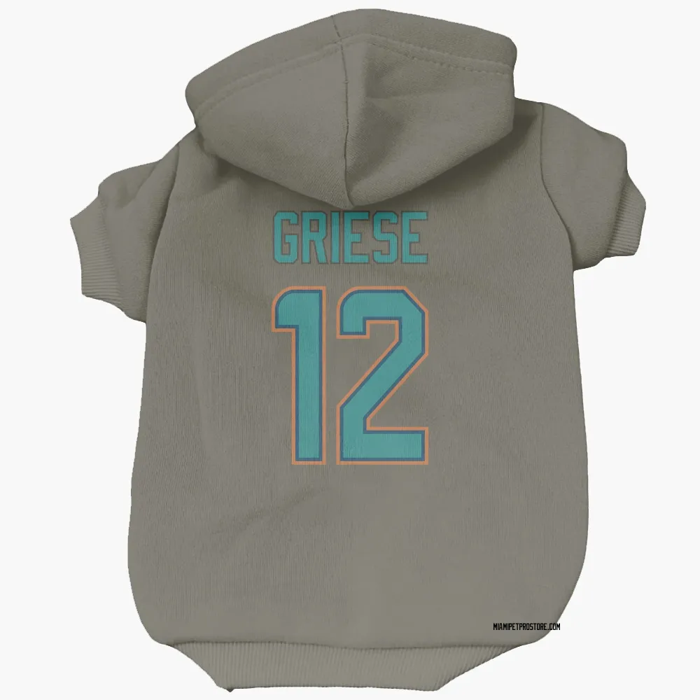 Miami Dolphins Bob Griese Olive Pet Hoodie for Dog & Cat