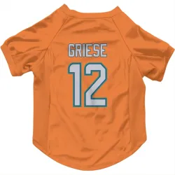 Miami Dolphins Bob Griese Orange Pet Jersey for Dog & Cat