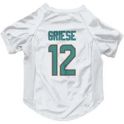 Miami Dolphins Bob Griese White Pet Jersey for Dog & Cat