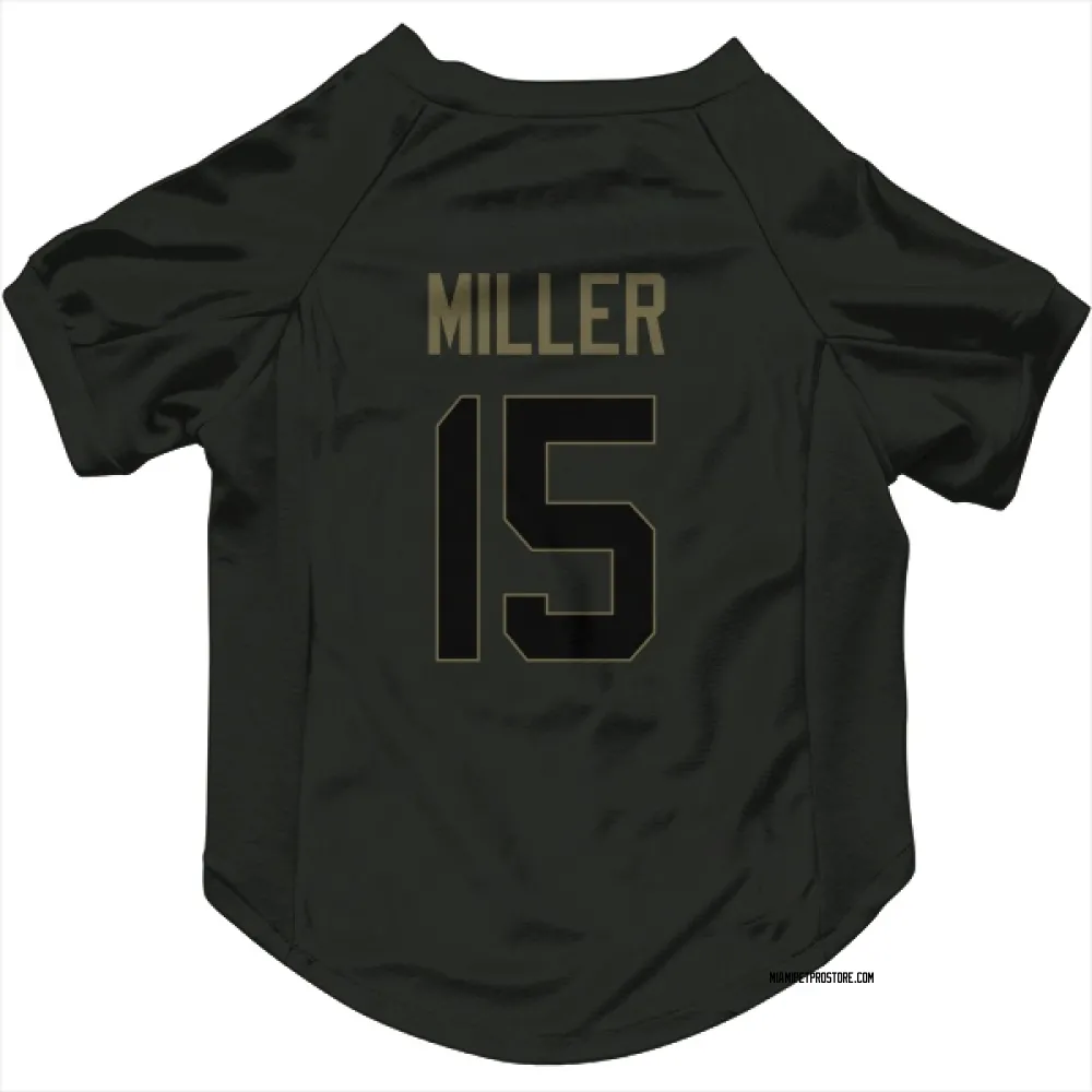 Miami Dolphins Cam Miller Black Service Pet Jersey for Dog & Cat