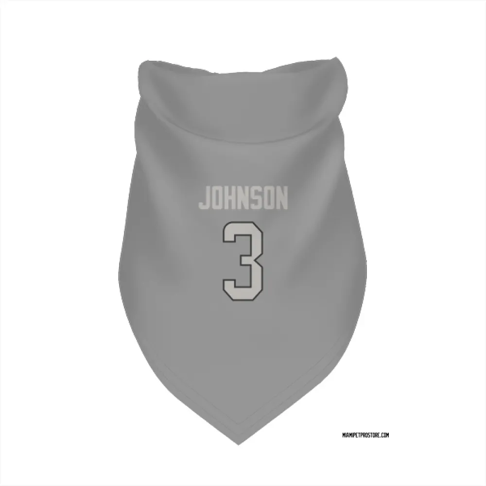 Miami Dolphins Chris Johnson Charcoal Pet Bandana for Dog & Cat