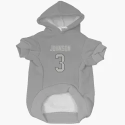 Miami Dolphins Chris Johnson Charcoal Pet Hoodie for Dog & Cat