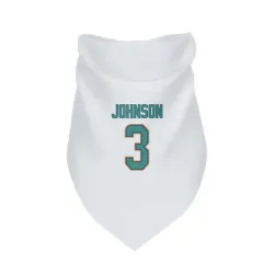 Miami Dolphins Chris Johnson White Pet Bandana for Dog & Cat