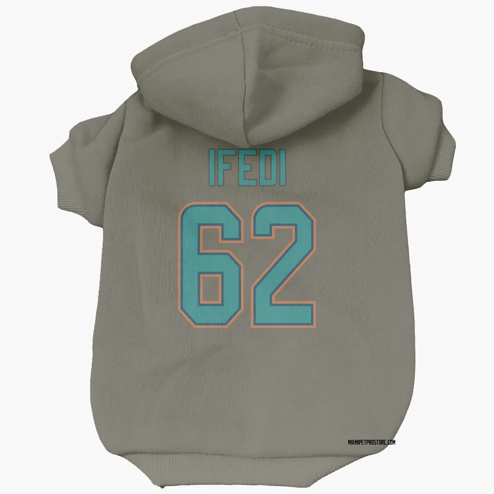 Miami Dolphins Germain Ifedi Olive Pet Hoodie for Dog & Cat