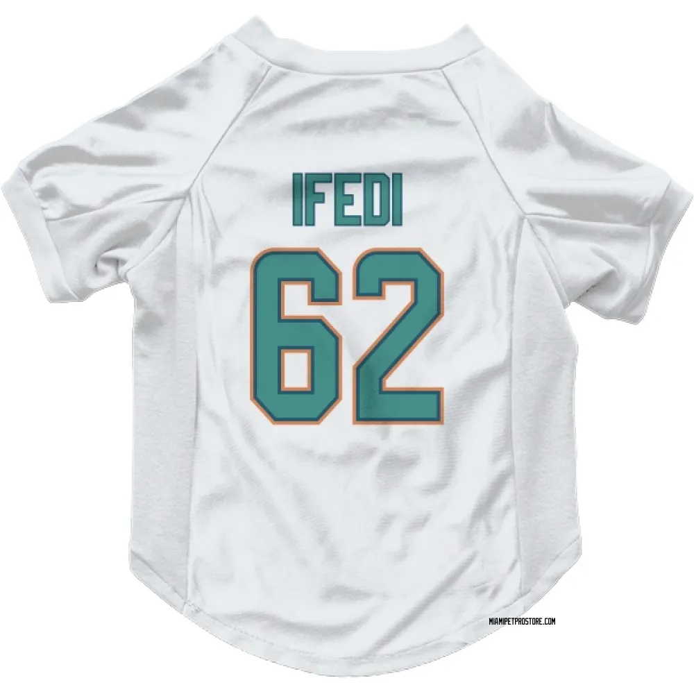 Miami Dolphins Germain Ifedi White Pet Jersey for Dog & Cat