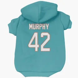 Miami Dolphins Grayson Murphy Aqua Pet Hoodie for Dog & Cat