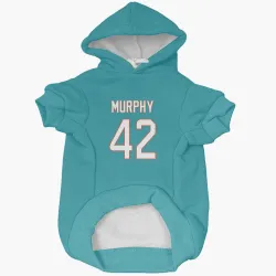Miami Dolphins Grayson Murphy Aqua Pet Hoodie for Dog & Cat