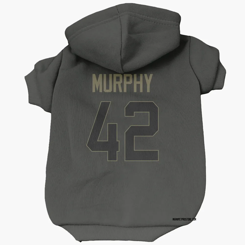 Miami Dolphins Grayson Murphy Black Service Pet Hoodie for Dog & Cat