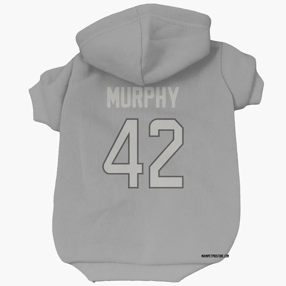 Miami Dolphins Grayson Murphy Charcoal Pet Hoodie for Dog & Cat