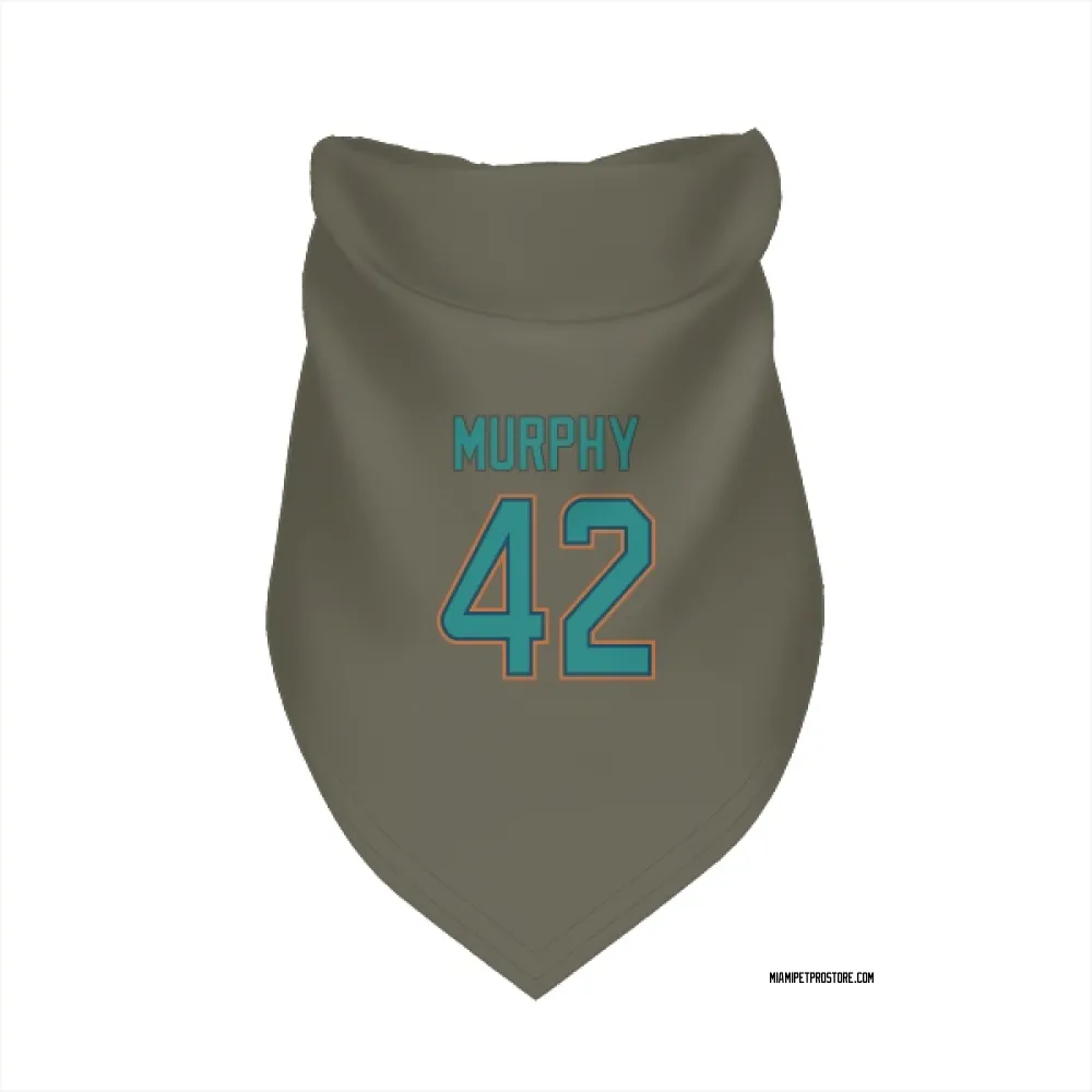 Miami Dolphins Grayson Murphy Olive Pet Bandana for Dog & Cat