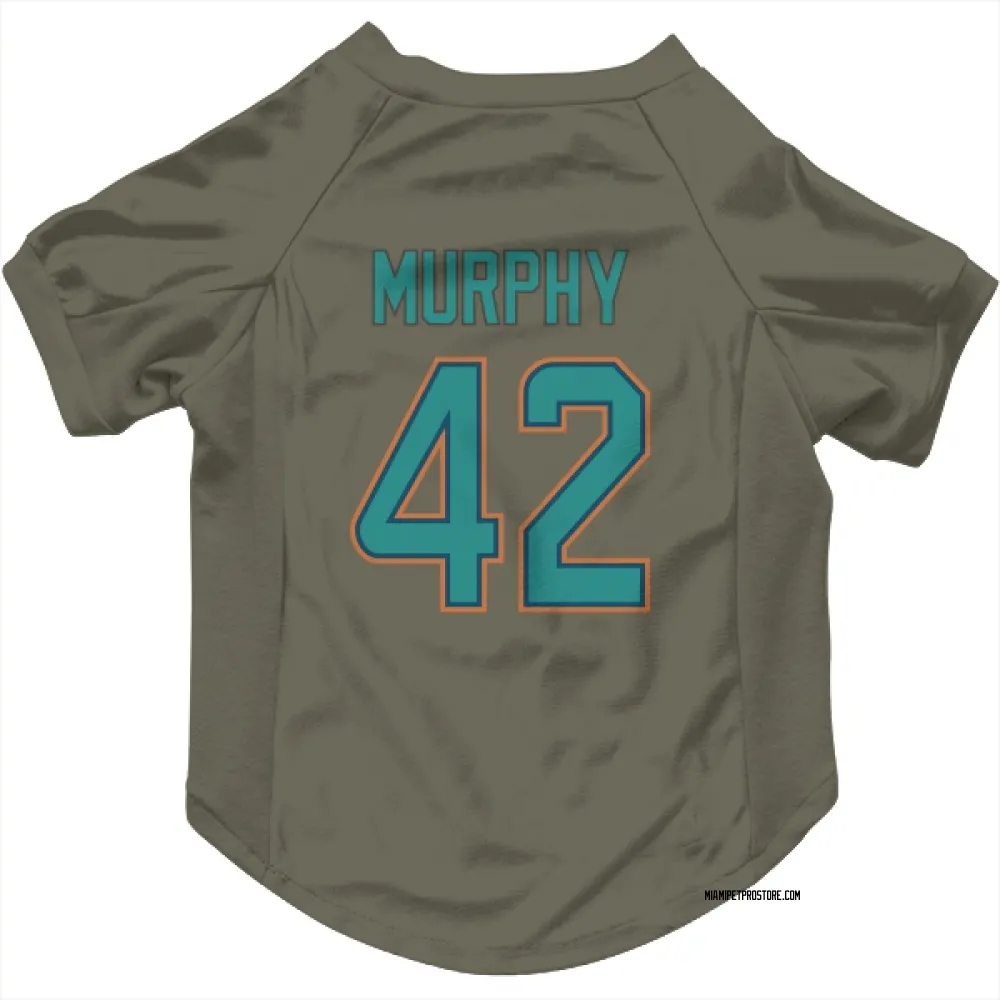 Miami Dolphins Grayson Murphy Olive Pet Jersey for Dog & Cat