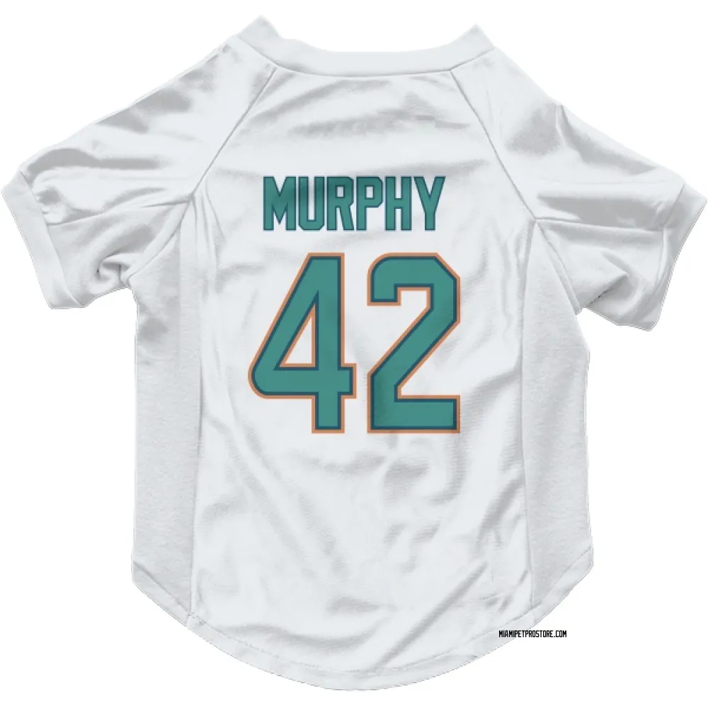 Miami Dolphins Grayson Murphy White Pet Jersey for Dog & Cat