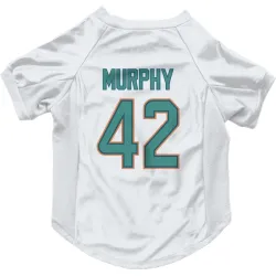 Miami Dolphins Grayson Murphy White Pet Jersey for Dog & Cat