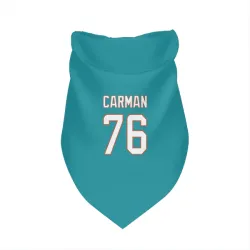 Miami Dolphins Jackson Carman Aqua Pet Bandana for Dog & Cat