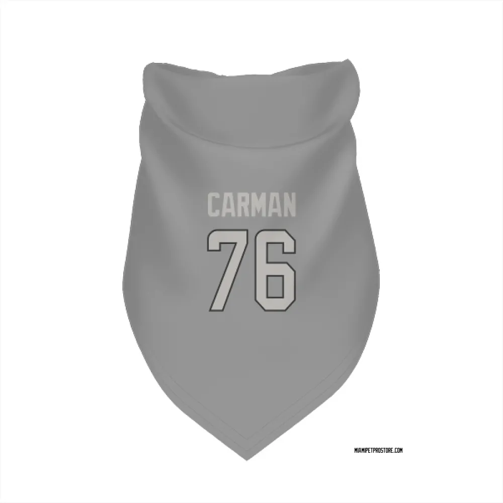 Miami Dolphins Jackson Carman Charcoal Pet Bandana for Dog & Cat