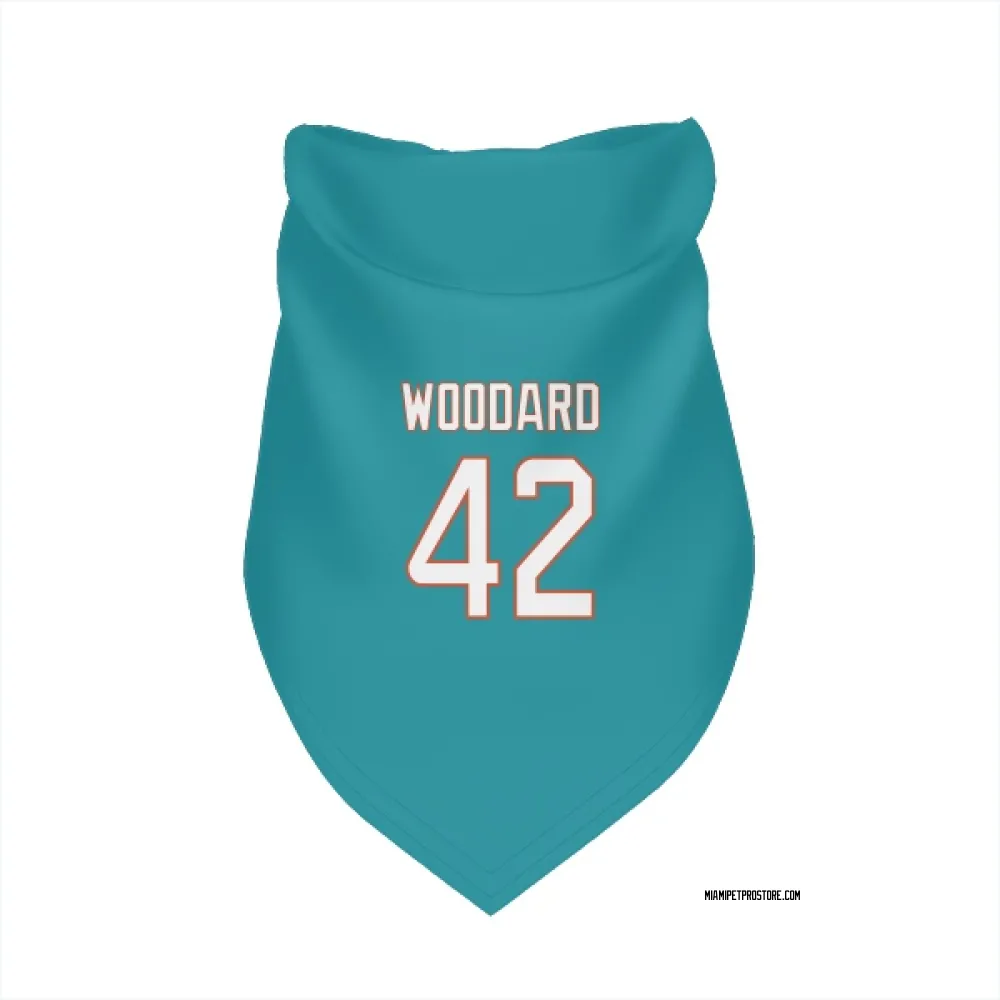 Miami Dolphins Jackson Woodard Aqua Pet Bandana for Dog & Cat
