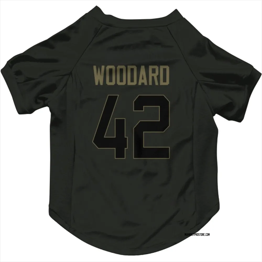 Miami Dolphins Jackson Woodard Black Service Pet Jersey for Dog & Cat