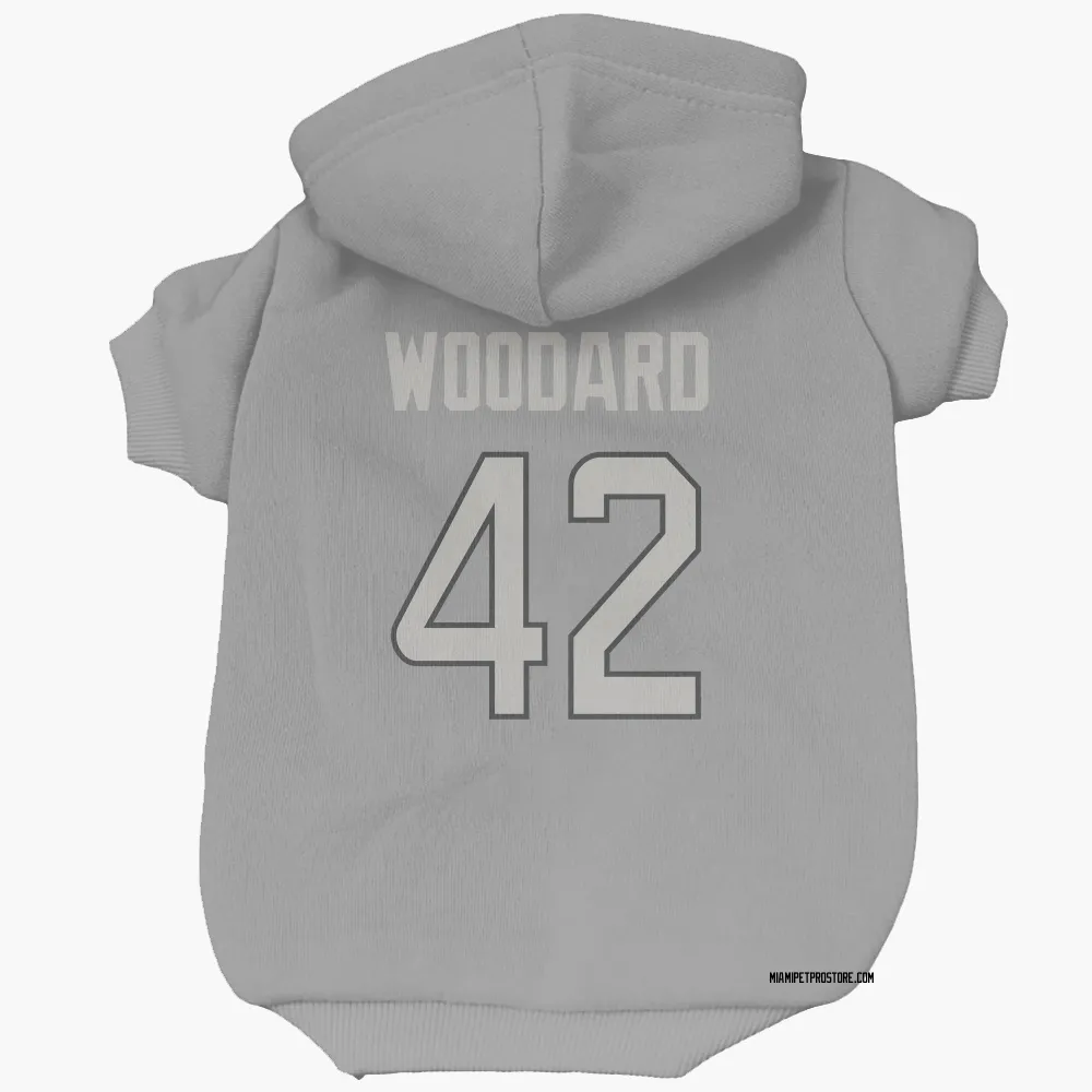 Miami Dolphins Jackson Woodard Charcoal Pet Hoodie for Dog & Cat