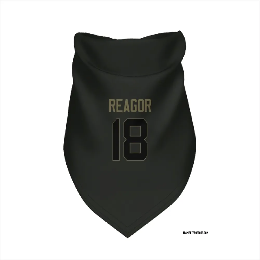 Miami Dolphins Jalen Reagor Black Service Pet Bandana for Dog & Cat