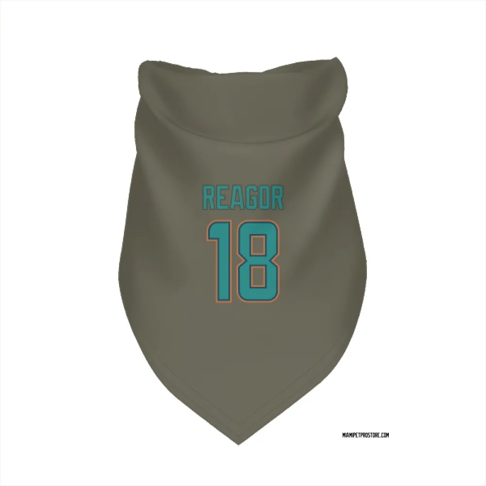 Miami Dolphins Jalen Reagor Olive Pet Bandana for Dog & Cat