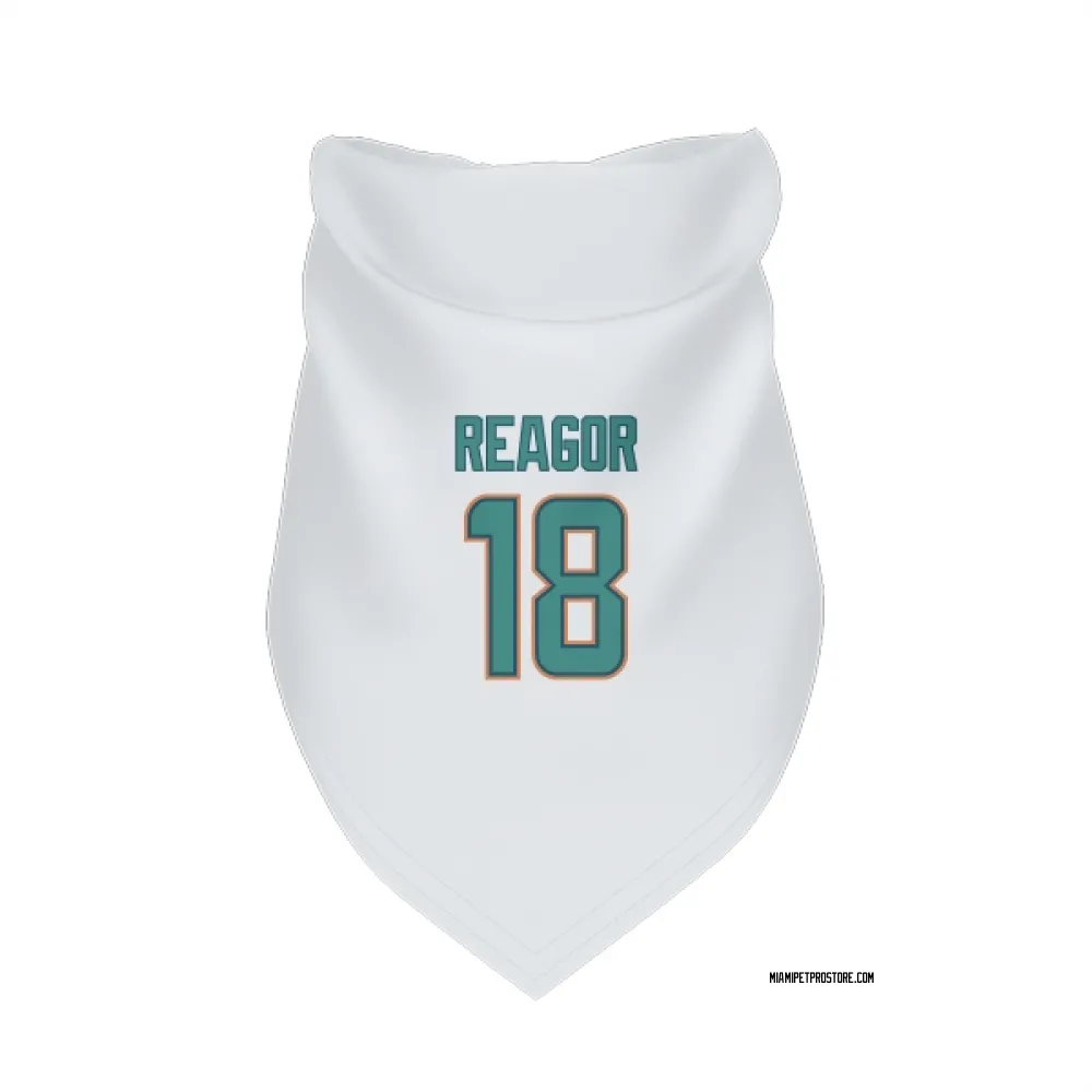Miami Dolphins Jalen Reagor White Pet Bandana for Dog & Cat