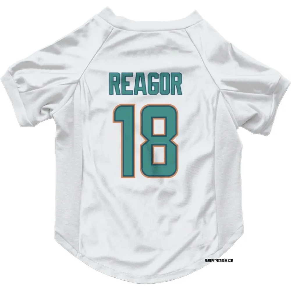 Miami Dolphins Jalen Reagor White Pet Jersey for Dog & Cat