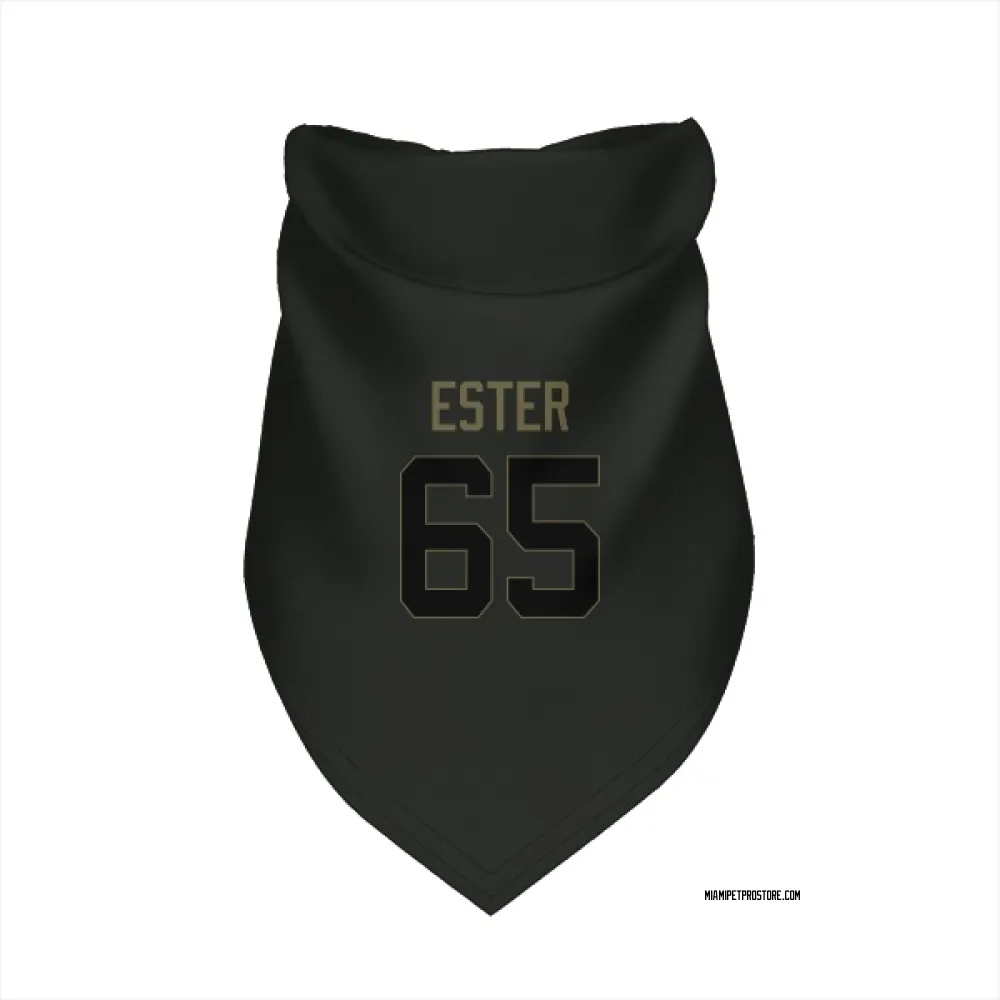 Miami Dolphins James Ester Black Service Pet Bandana for Dog & Cat