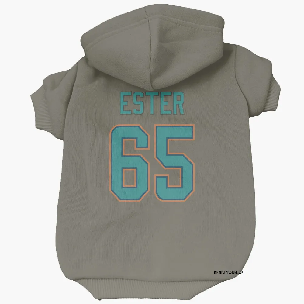 Miami Dolphins James Ester Olive Pet Hoodie for Dog & Cat
