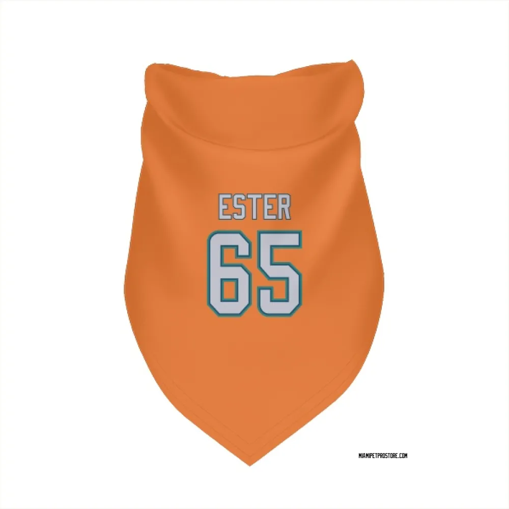 Miami Dolphins James Ester Orange Pet Bandana for Dog & Cat