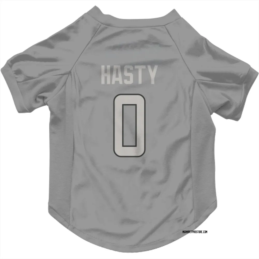 Miami Dolphins JaMycal Hasty Charcoal Pet Jersey for Dog & Cat