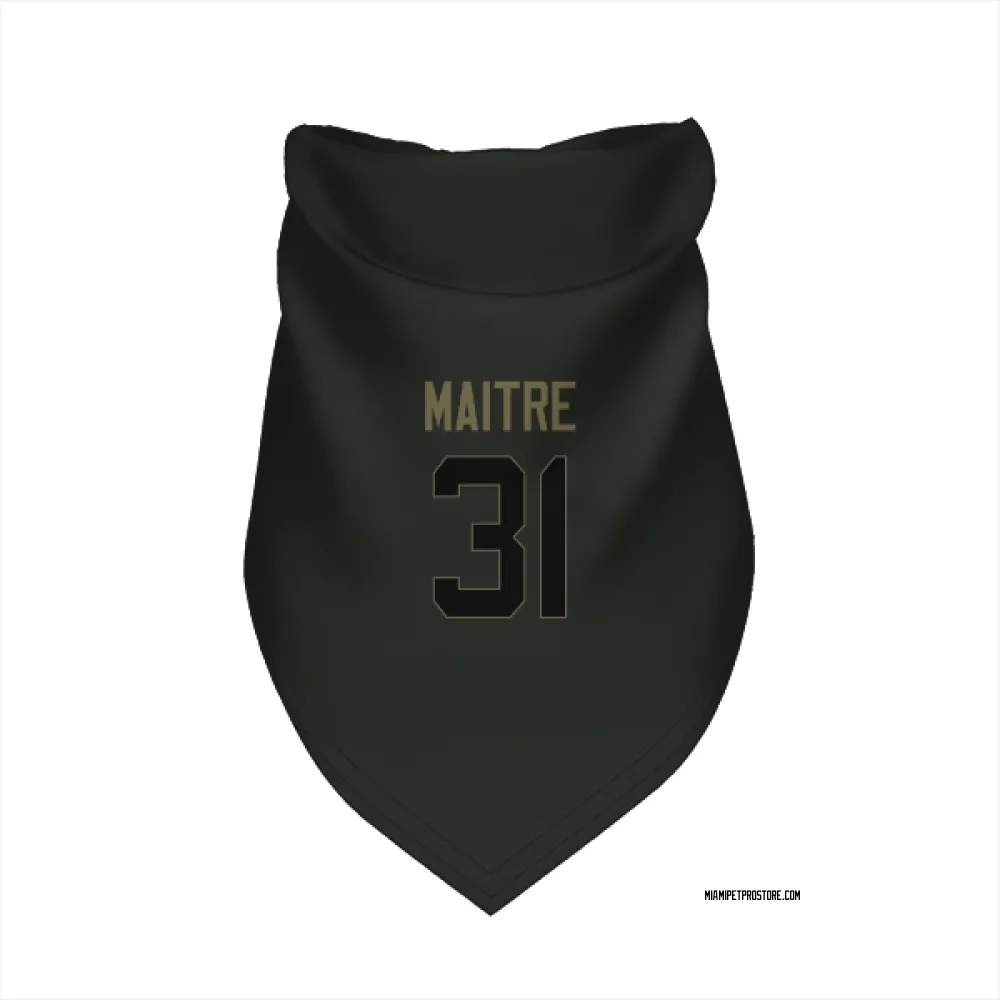 Miami Dolphins Jason Maitre Black Service Pet Bandana for Dog & Cat