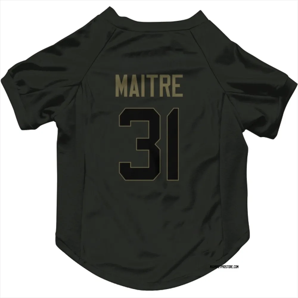 Miami Dolphins Jason Maitre Black Service Pet Jersey for Dog & Cat