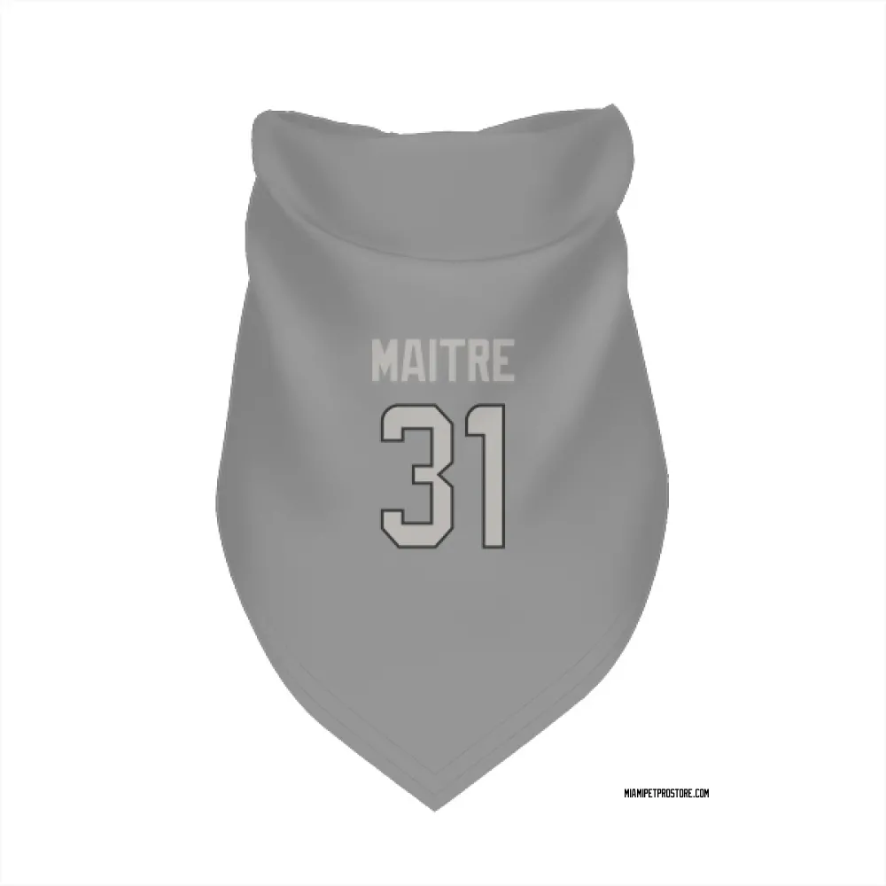 Miami Dolphins Jason Maitre Charcoal Pet Bandana for Dog & Cat