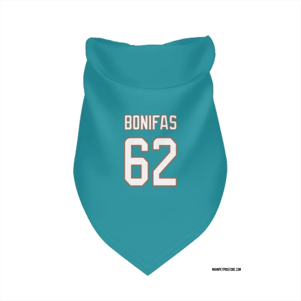 Miami Dolphins Jim Bonifas Aqua Pet Bandana for Dog & Cat