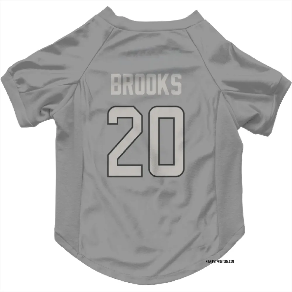 Miami Dolphins Jordyn Brooks Charcoal Pet Jersey for Dog & Cat