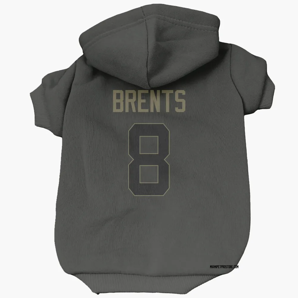 Miami Dolphins JuJu Brents Black Service Pet Hoodie for Dog & Cat